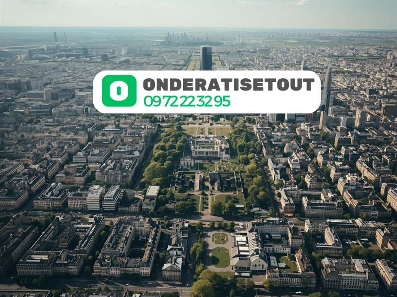 Vue aérienne des Hauts-de-Seine avec La Défense